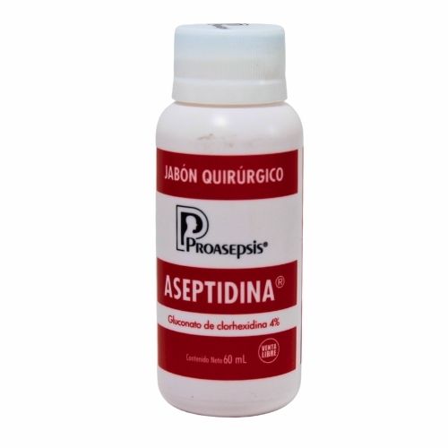 Jabon Quirurgico Aseptidina Gluconato Clorhexidina Fc.60ml