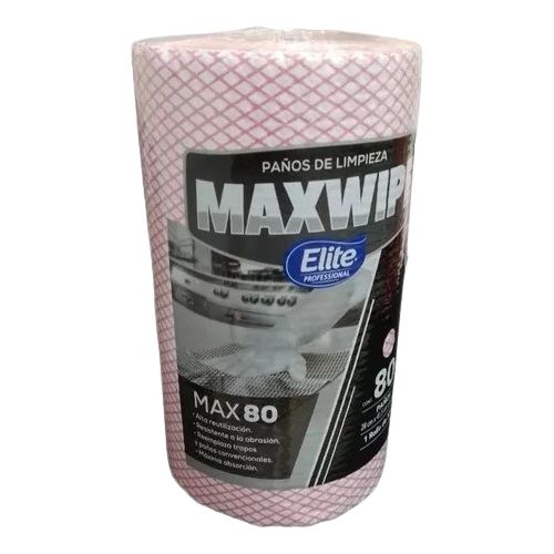 Paños De Limpieza Maxwipe Elite Rollo X80 Paños Rojo
