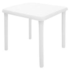 Mesa Platica Caribe Ll 72x72 Blanca Rimax