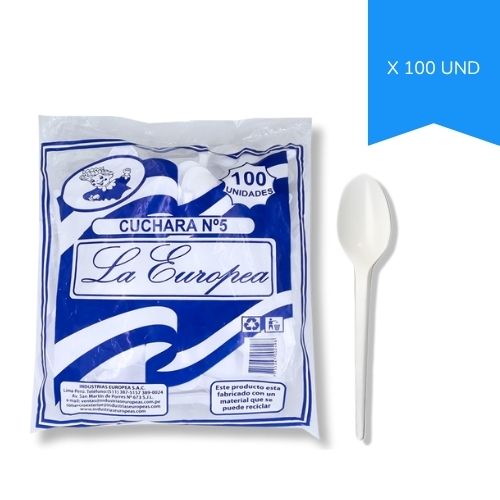 Cuchara Desechable Pequeña Paq.x100u.