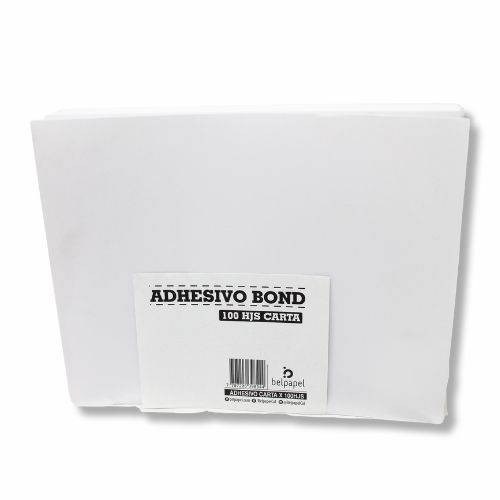 Papel Bond Adhesivo Corriente (Arclad) T. CARTA Paq.x100 Hojas