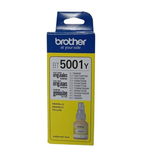 Botella De Tinta Brother Amarilla  N/P: BT5001