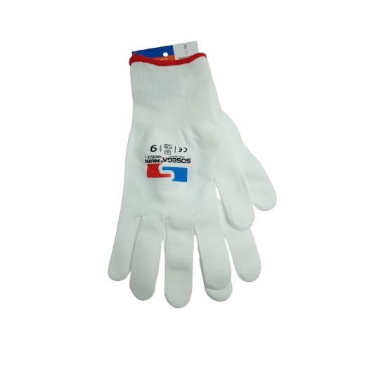 Guante Politec Nylon Blanco Sosega Ref 400021 Talla L