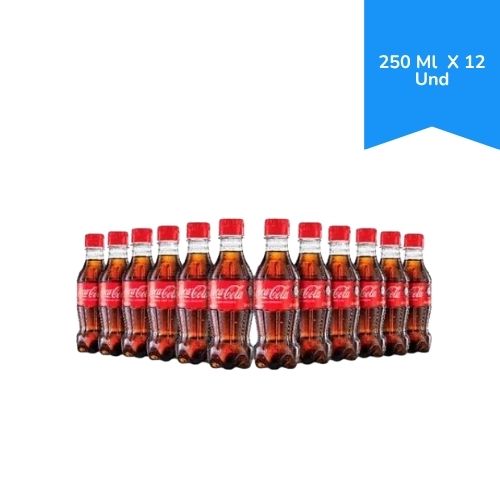 Gaseosa Coca Cola Sabor Original 250ml x12 Unidades