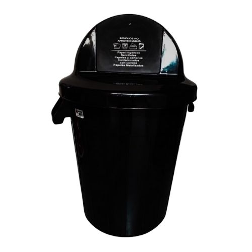 Contenedor Cupula 120 lts Negro Marca Colpalst