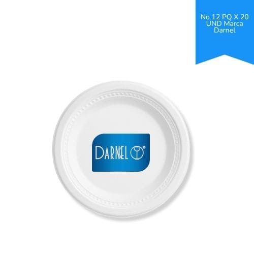 Plato Icopor Pando No.12 Paq.x20u. Marca Darnel