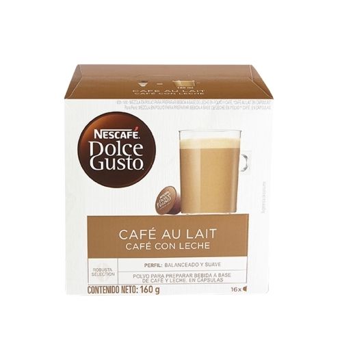 Capsulas Dolce Gusto Cafe Au Lait x16 Unidades