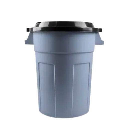 Caneca Tipo Tanque Plastica 120 L Gris Con Tapa