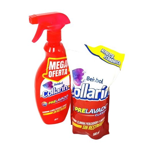 Desmanchador Prelavado Collarin Spray 500 Ml+ Repuesto
