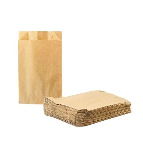 Bolsa Papel Kraft 11x23 Cms Paquete x100 Unidades