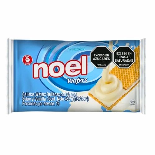 Galletas Waffer Noel Vainilla X 18 Unidades
