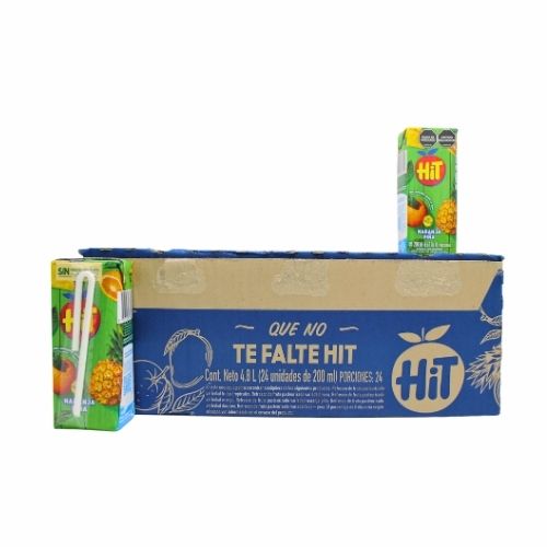 Jugo Hit En Cajita 200ml Pitillo x 24 Unidades Surtido