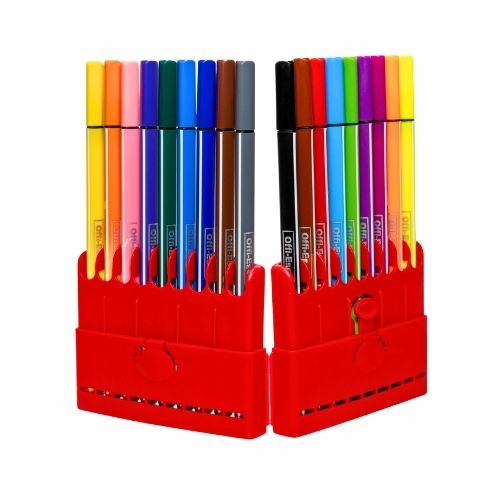 Plumones Lavables x18u. Surtido Offi-Esco OE-081