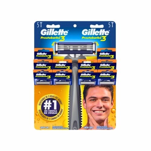 Maquina de Afeitar(Hombre) Prestobarba Ristra x10 Unidades Gris