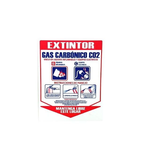 Señalizacion 20x25 Cms Cal. 20 Extintor CO2