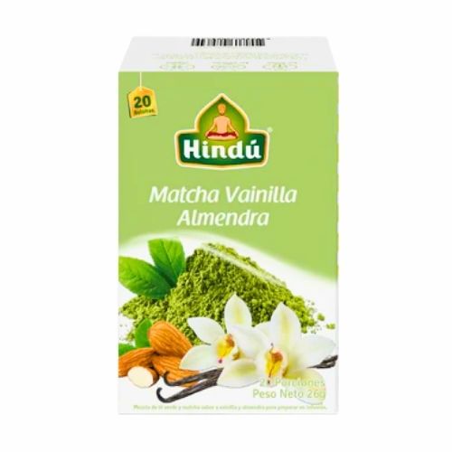 Te Hindu Verde Matcha Vainilla Almendra X20 Unds