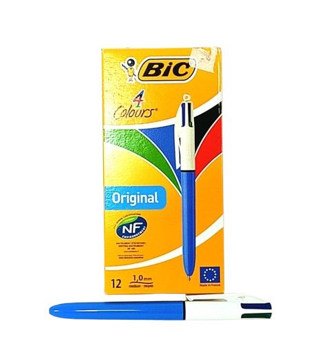 Boligrafo Bic 4 Minas Clasico Caja x12 unidades