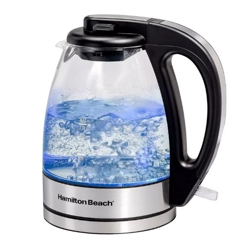 Hervidor de agua Vidrio Hamilton Beach 40865 1,7 Lts Gris