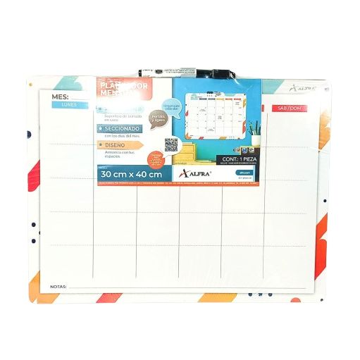 Tablero Programador Borrable 30 x 40 cm