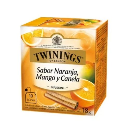 Infusion Twinings Naranja Mango Canela X10 Bolsas