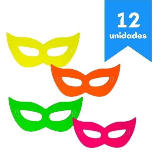 Antifaz Neon Surtido x12 Unidades