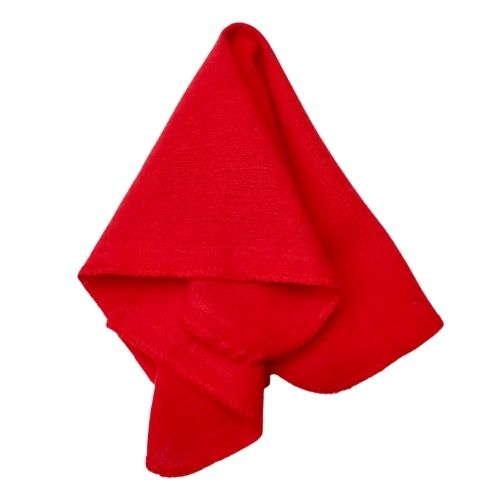 Bayetilla Roja Fileteada 45x35 cms