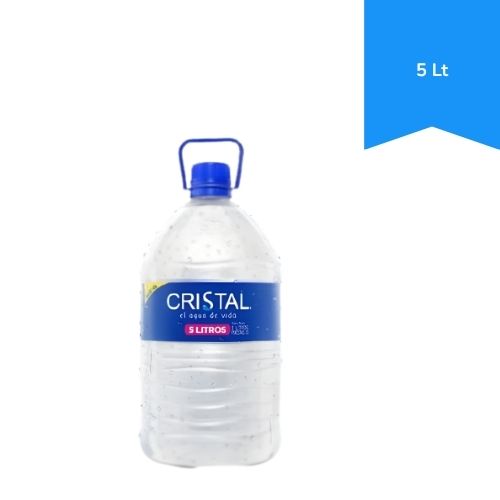Agua Cristal Sin Gas Botella 5 litros