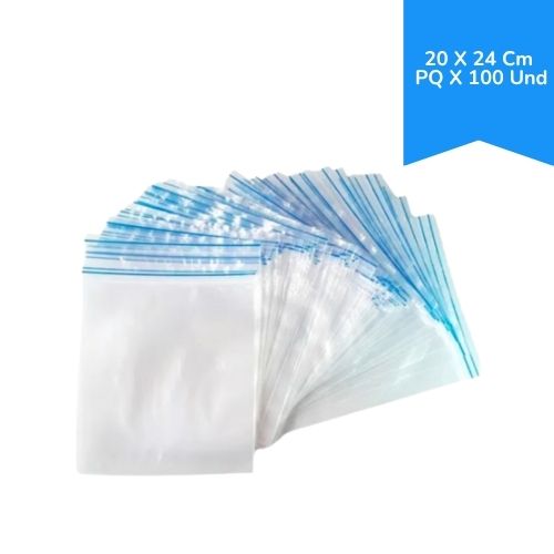 Bolsa Cierre Hermetico 20x24 Paq.x100u.