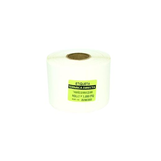 Rollo De Etiqueta Termica Directa 50x25mm X1000u 1 columna