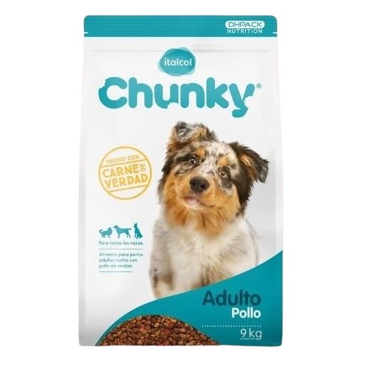 Comida Para Perro Adulto Sabor A Pollo Marca Chunky 9000g