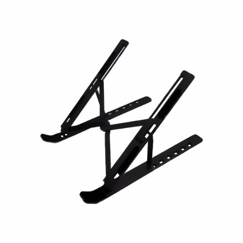 Base Para Portatil En Aluminio Negro Hasta 15.6 Pulg. 6 Posiciones