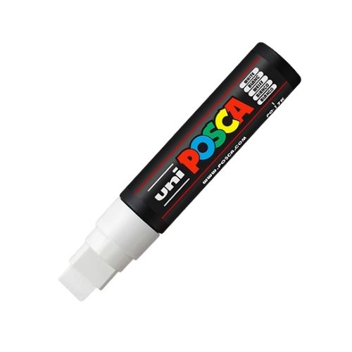 Marcador Permanente POSCA Blanco Extra Grueso 15mm
