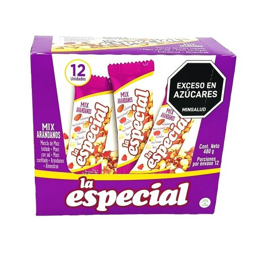Mani La Especial Mix Arandanos Caja X 12u.  40gr.
