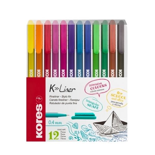 Set De Rotuladores K-Liner 0.4mm X12unidades