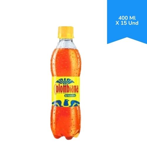 Gaseosa Postobon Colombiana Botella 400 Ml X15 Unidades