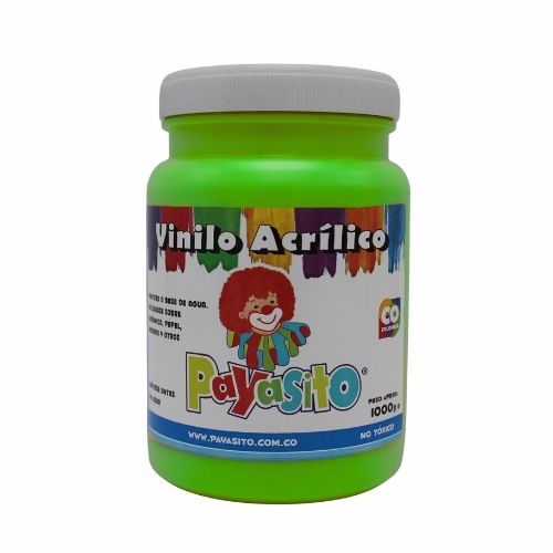 Vinilo Acrilico Payasito Frasco Verde Claro 1000g 