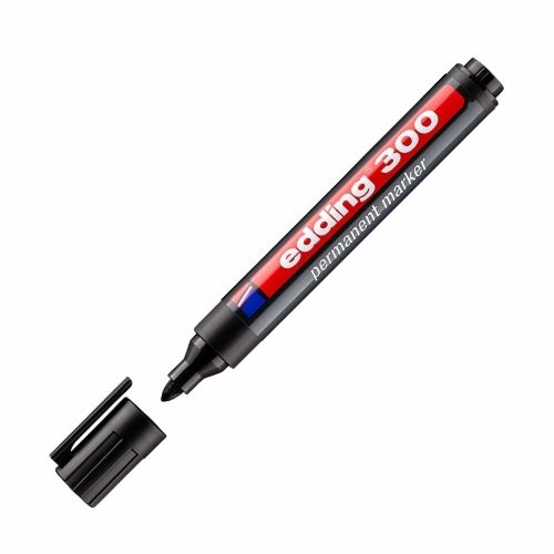 Marcador Permanente Recargable Edding 300 Negro