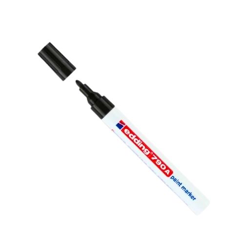 Marcador Permanente Ind. Punta Redonda Edding E-790A Negro