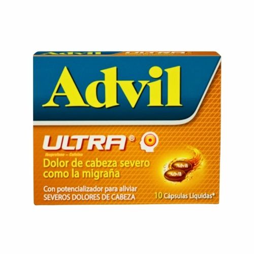 Advil Ultra Comprimido Caja X10 Capsulas Liquidas