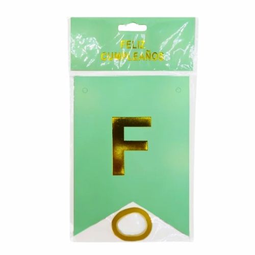 Guirnalda De Feliz Cumpleaños Verde Pastel