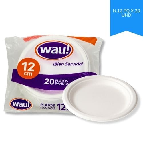 Plato Icopor Pando N.12 Paquete X 20u. Wau
