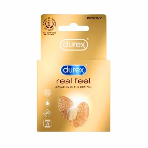 Preservativo Durex Real Feel Caja X 3 Und