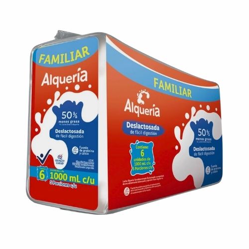 Leche Alqueria Deslactosada 1 Lt Paca X6 Unidades