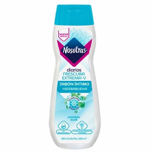 Jabon Intimo Nosotras Frescura Xtrema Hierbabuena X 200 Ml