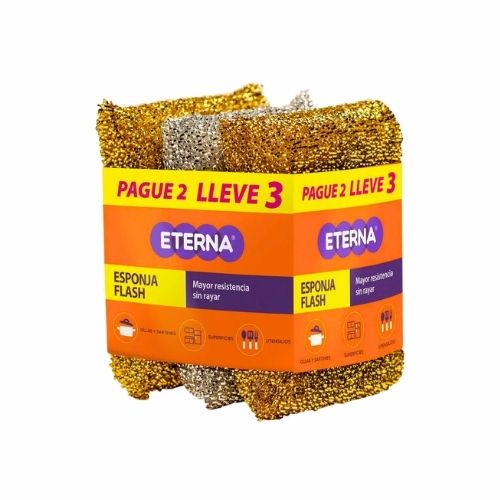 Esponja Eterna Oro Y Plata Pague 2 Lleve 3