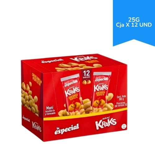 Mani La Especial Kraks 25gr Caja x 12u.
