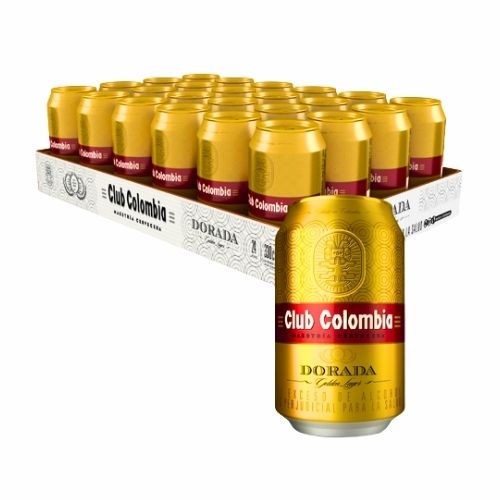 Cerveza Club Colombia Dorada Lata 330ml Paca X24 Unidades