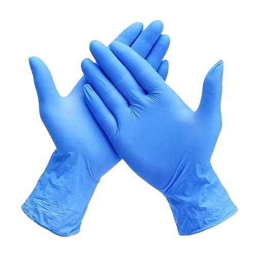 Guantes De Nitrilo Azul Riesgo Alto Largo Caja X25 Pares Talla L