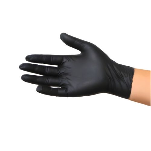 Guante Latex Negro Corto Todo Uso Caja X 50 Und Talla L