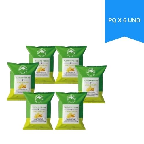 Platano Verde Lima Limon Monterojo 30 Gr Paq X 6 Und